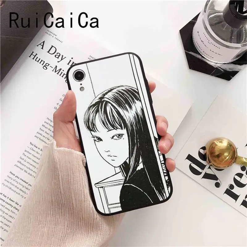 Ruicaica японский ужас комикс томие на заказ фото Красочный милый чехол для iPhone X XS MAX 6