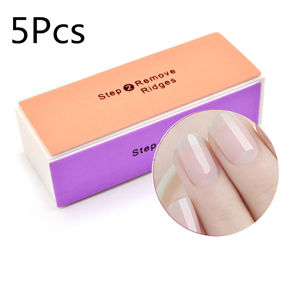 

5Pcs Colorful 4 Way Nail File Buffer Polishing Block Sanding Nail Art Manicure Nail Art Tools for Nail Salon