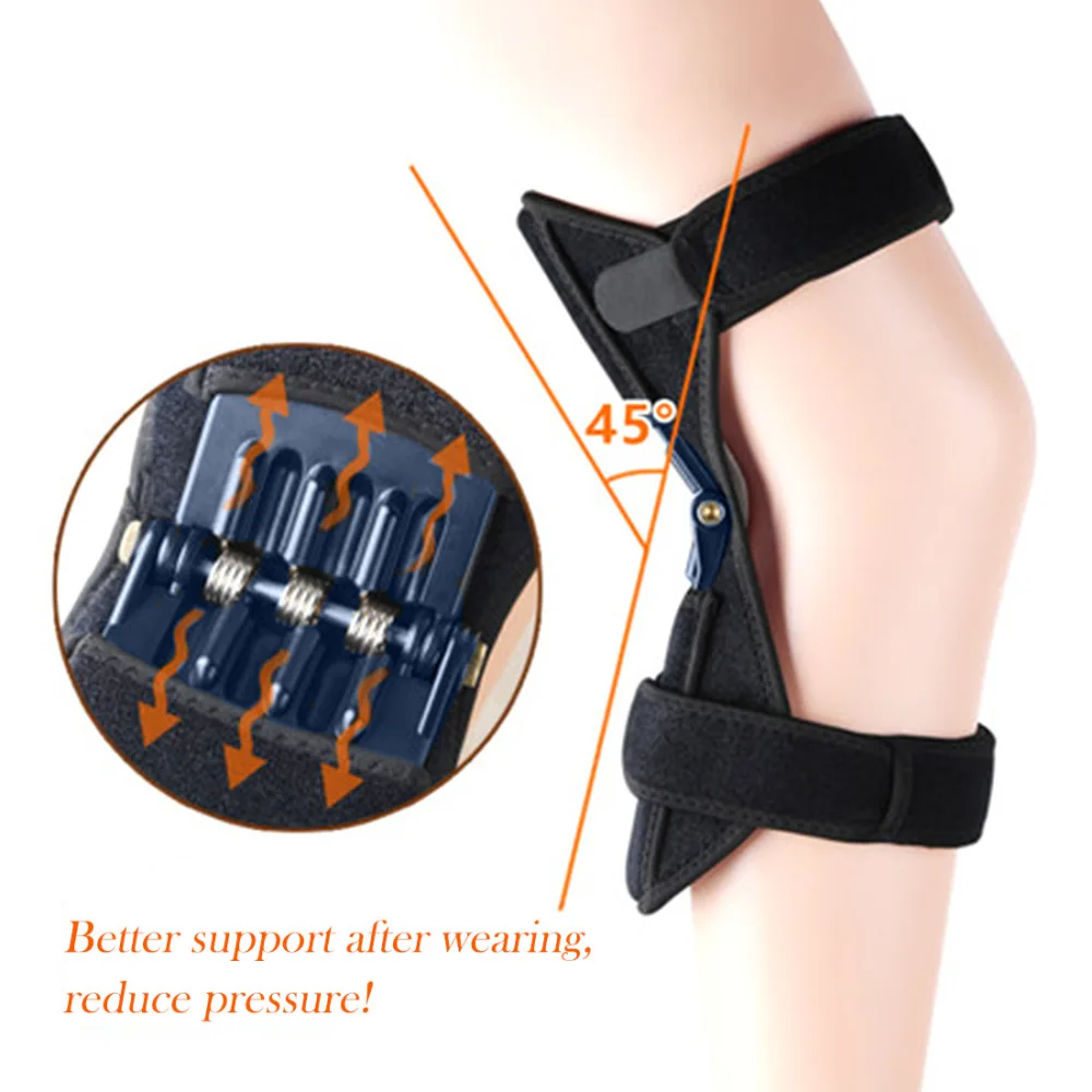 1pcs Power Lift Joint Support Knee Pads Breathable Non-slip Powerful Rebound Force Knee booster Joint Support Knee Pad For Pants