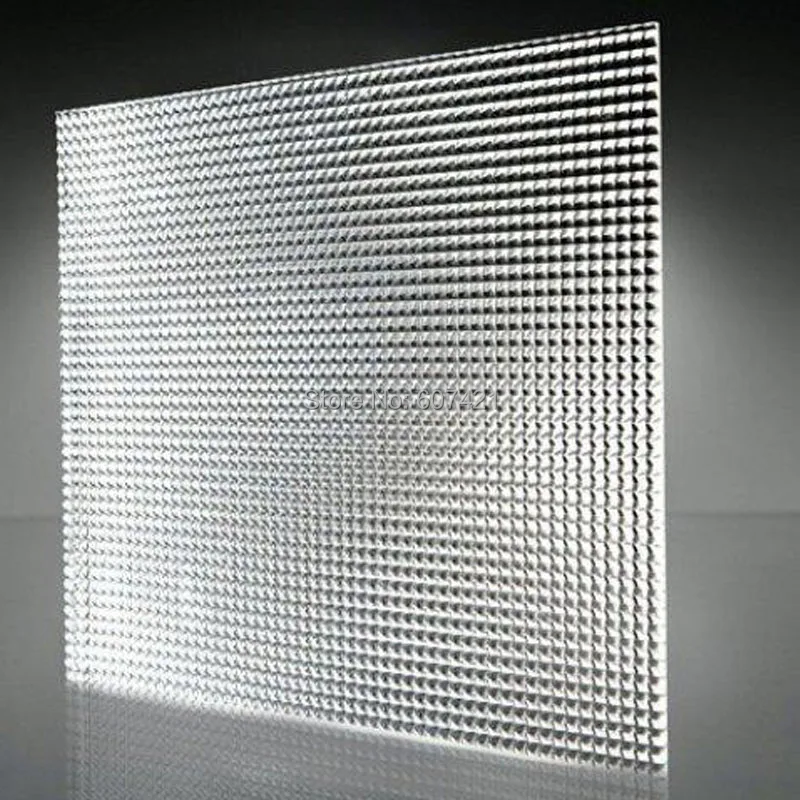 6mm Single Sided Acrylic Laser Engraving Light Guide Panel Sheets for Backlit Display Panel,Led Window Systems(30x30cm)