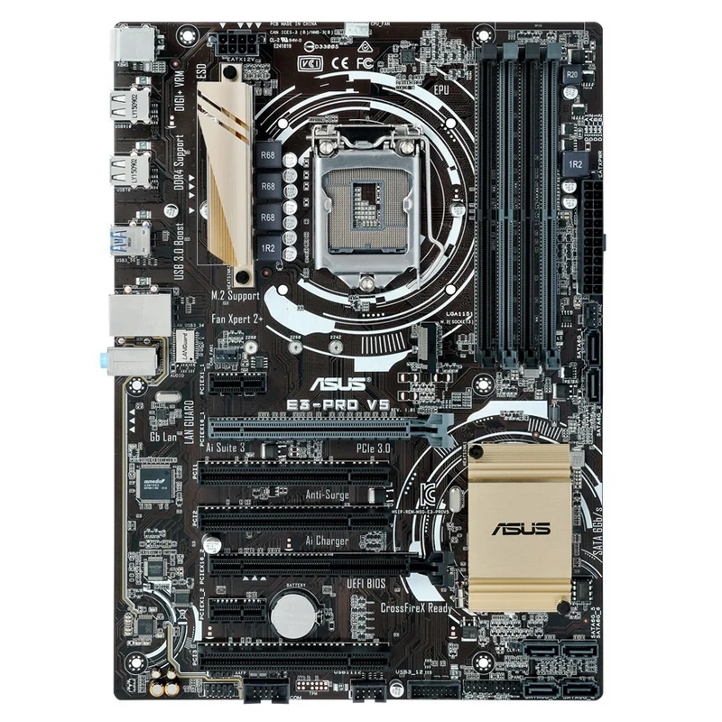 E3-PRO V5 DDR4 LGA1151 полностью твердотельная игровая материнская плата поддерживает 1230 -
