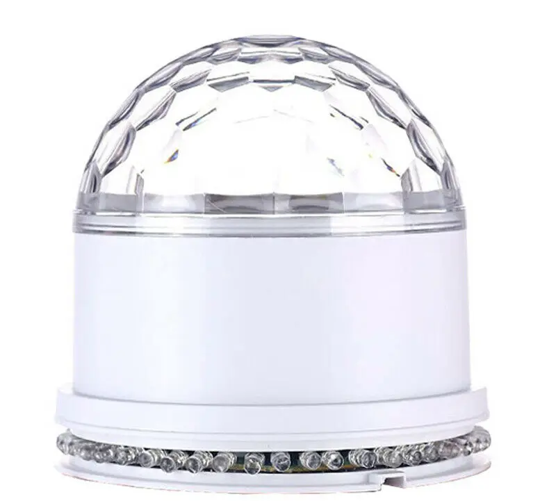 US Plug White 3 Вт светодиодный шар DJ клуб диско KTV вечерние RGB Кристальный прожектор сценический светильник - Цвет: US Plug White