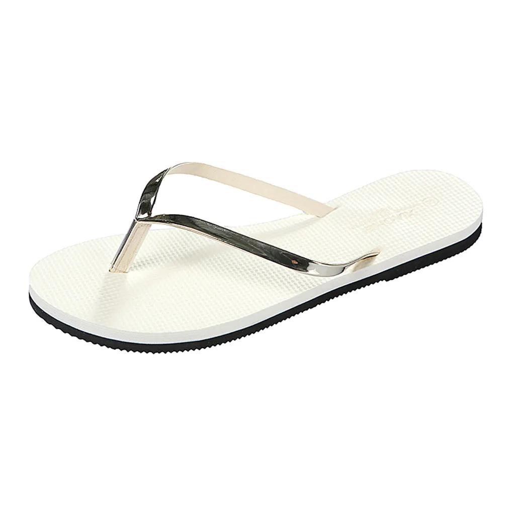 Женские летние сандалии Нескользящие шлепанцы на плоской подошве повседневные