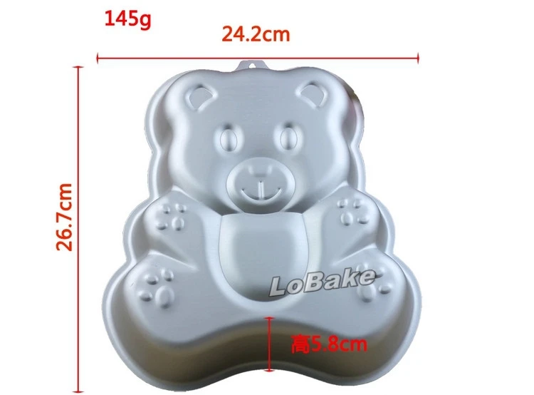 10 дюймов Высокое качество медведь форма милый мультфильм алюминиевый сплав