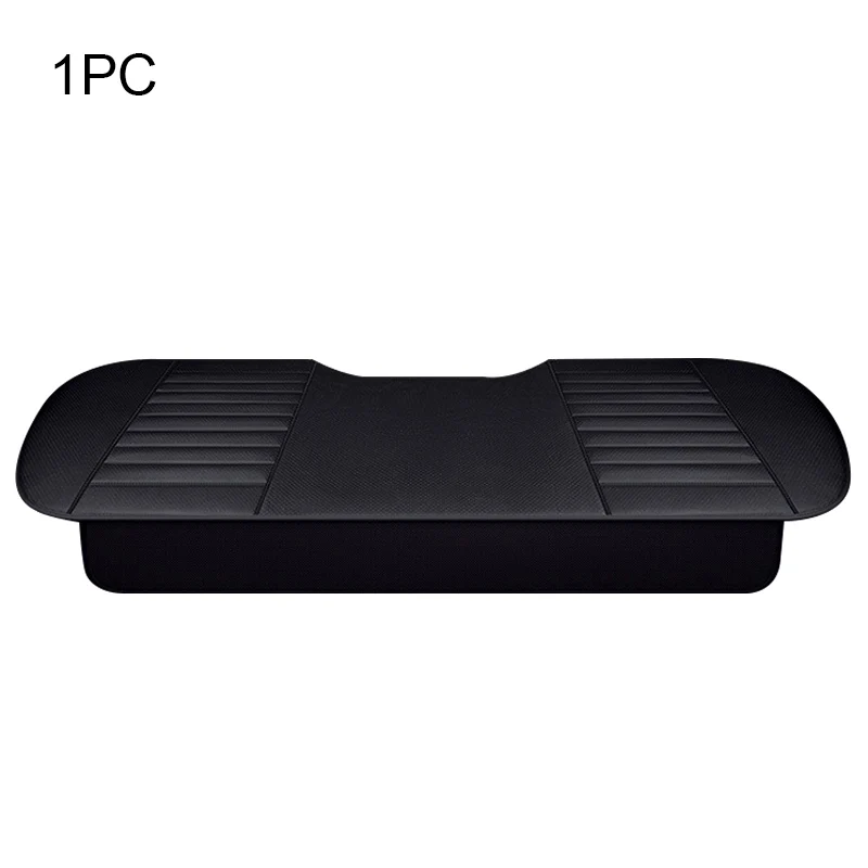 Black rear 1pc Automobiles Seat Cover Auto Accessories PU Leather Interior Car Seat Cover Four Seasons Universal Protector Storage Seat Cushion - Название цвета: Black rear 1pc
