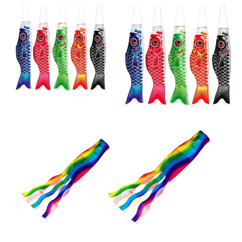 5 шт. традиционные японские флаг с изображением карпа Карп баннеры ветрового