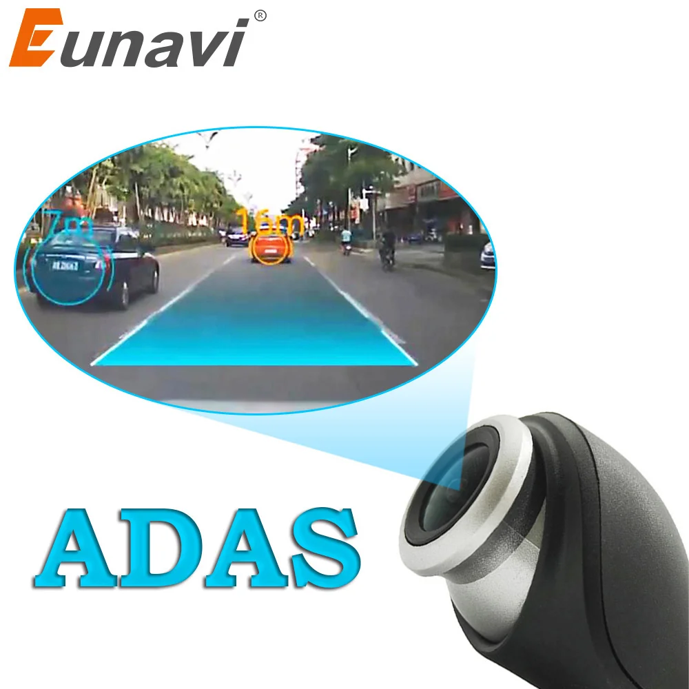 

Eunavi Car DVR Camera USB Connector Vehicle HD 1280 * 720P DVRs For Android OS System Mini Car Driving Recorder Camera With ADAS