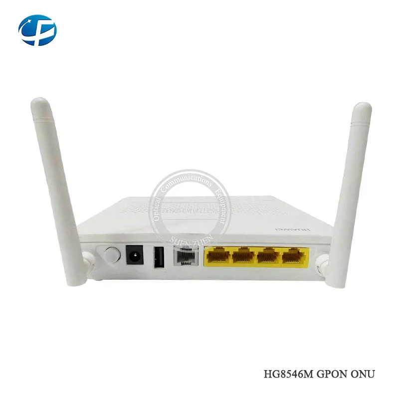 20 шт. Лучшая цена HW HG8546M GPON ONU ONT с 2DBI 3FE 1GE TEL USB WIFI порт оптоволоконное оборудование