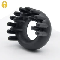 male penis scrotum sleeve cock cage rings delay sex toys stretcher grip squishy soft strether flex tpr ball strether a342 1