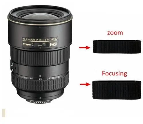 Новинка резиновое кольцо для зум объектива резиновая рукоятка Nikon AF S DX 17 55 мм f/2 8G