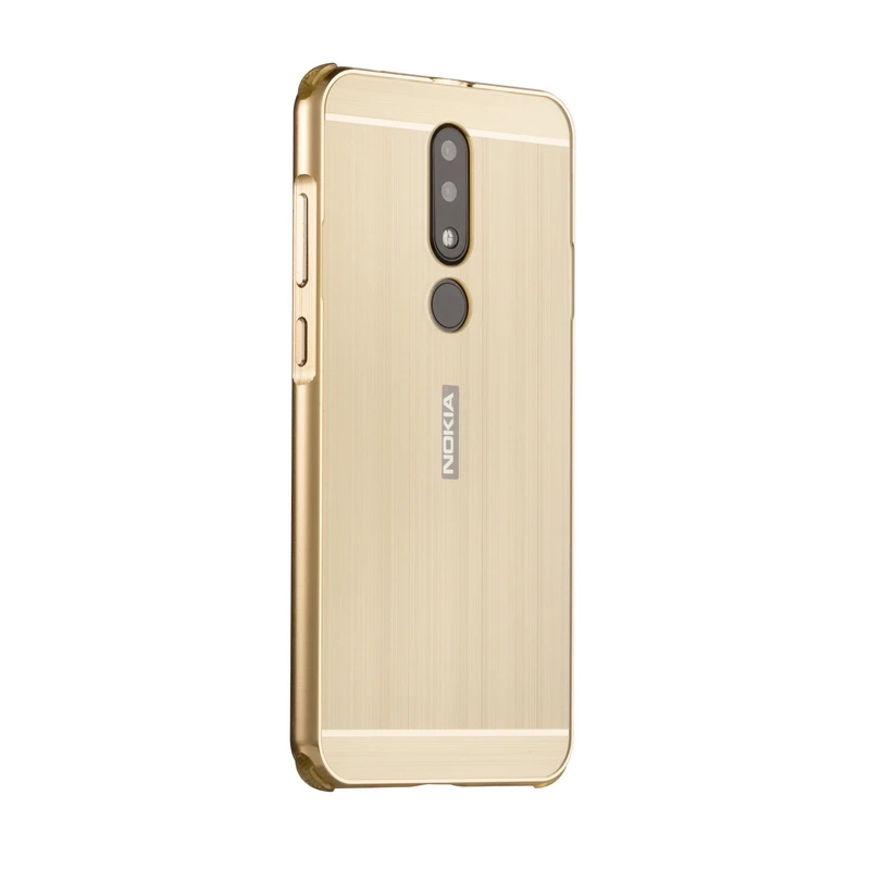 Роскошный металлический каркас бампер чехол для Nokia X5 X6 матовая акриловая жесткая задняя крышка из ПК для Coque Nokia 5,1 6,1 Plus чехол Coque X6 X5