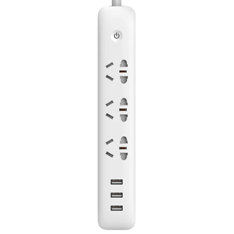 Новое поступление Xiao mi Qing mi умный дом электрическая розетка Wifi приложение беспроводной пульт дистанционного управления 3 порта 3 USB розетка