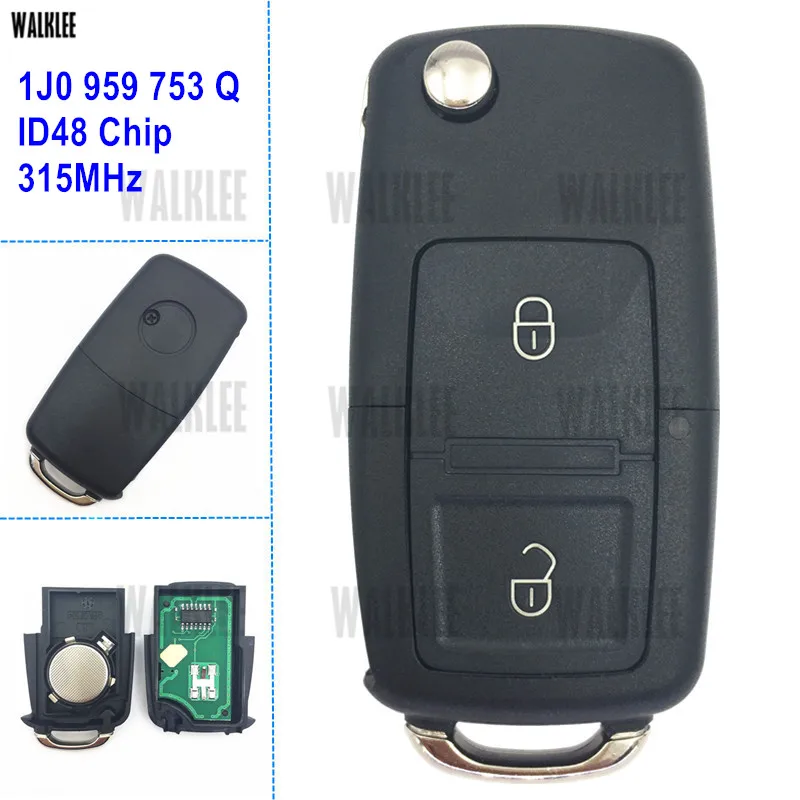 WALKLEE 1J0959753Q 1J0 959 753 Q 753Q автомобильный пульт дистанционного управления для