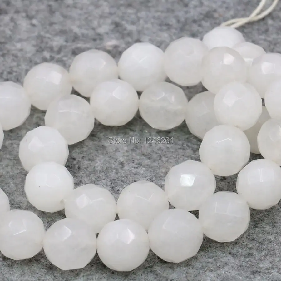 Бусины Из Натурального Белого халцедона 4/8/10 мм | Украшения и аксессуары