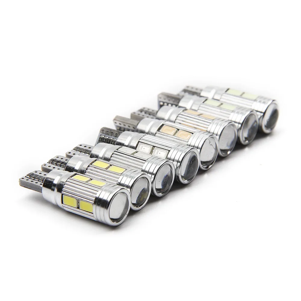 4 шт. светодиодный чистый белый 194 W5W 168 5730 10 SMD Canbus автомобиля светодиодный супер яркий для автоматического включения боковой сигнал светильник Светодиодные лампы 12v