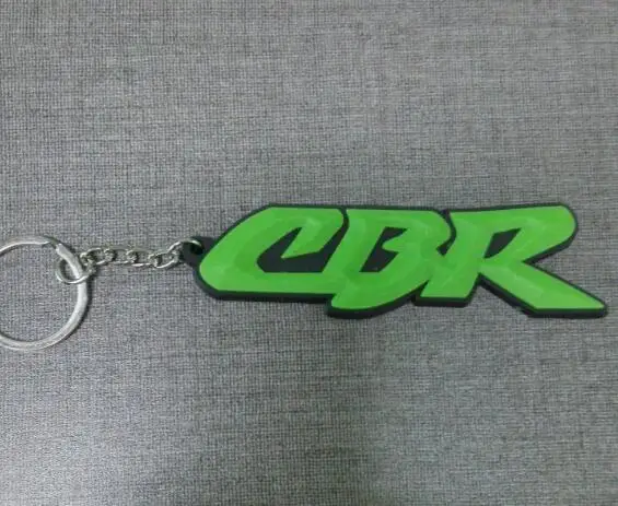 3D брелок для мотоцикла белые Мотоциклетные аксессуары цепочки ключей резиновый