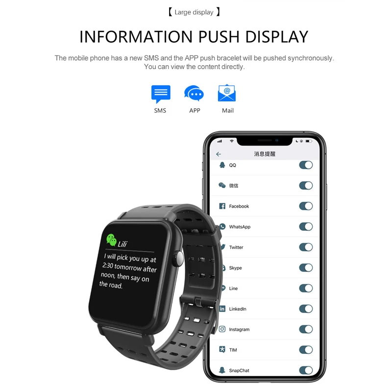 Fitness Tracker Smart Watch Sport Waterproof Smartwatch Heart Rate Monitor Blood Pressure SmartWatch For Android IOS Series 4 |
