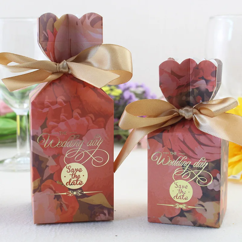 

2019 10pcs/lot Marble Candy Boxes Gift Bag Wedding Gift Box Baby Shower Favors Birthday Party Wedding Decoration Chocolates box