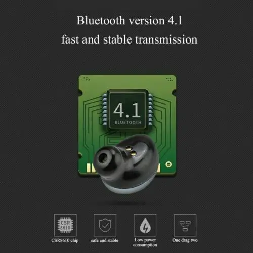 Мини TWS True беспроводные наушники в ухо стерео Bluetooth гарнитура 3D звук двойной