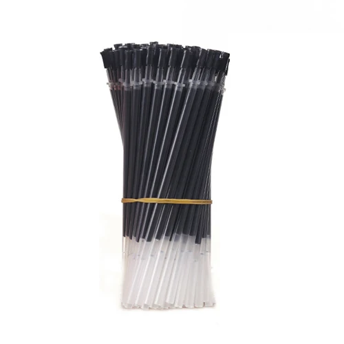 20pcs black 20 шт./лот, 0,38 мм, гелевая ручка, заправка, нейтральные чернила, ручка, заправка, черный, синий, красный, Наконечник иглы, заправка, стержень для офиса, школы, принадлежности для экзамена - Цвет: 20pcs black