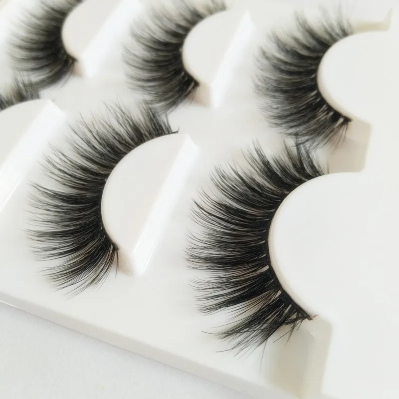 3 пары объемные густые Многослойные натуральные реалистичные Длинные Накладные