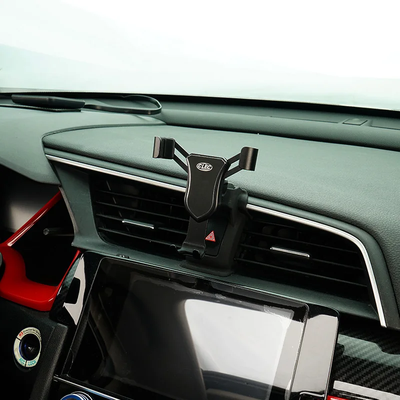 LHD! For Honda Civic 10th 2016-2020 Car Accessories Rotational Smartphone Holder Air Vent Sucker Bracket Stand | Автомобили и