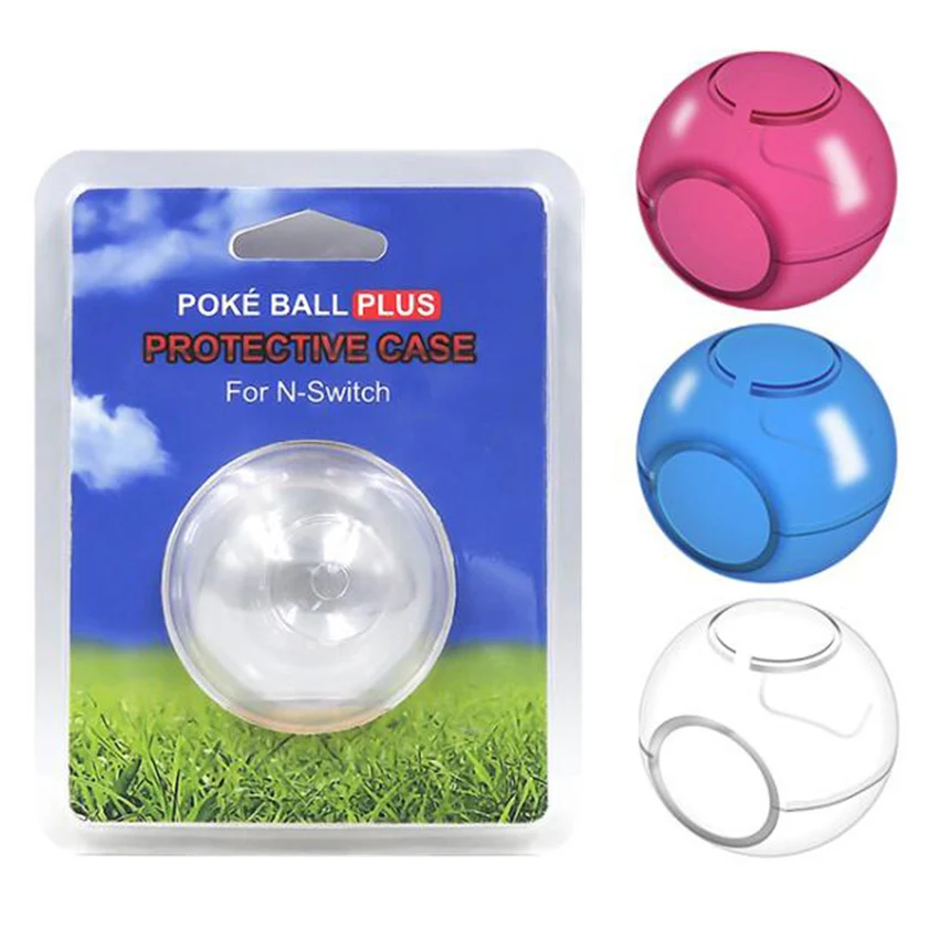 Прозрачный чехол-накладка с кристаллами для Nintendo Switch NS Poke Ball Plus | Электроника