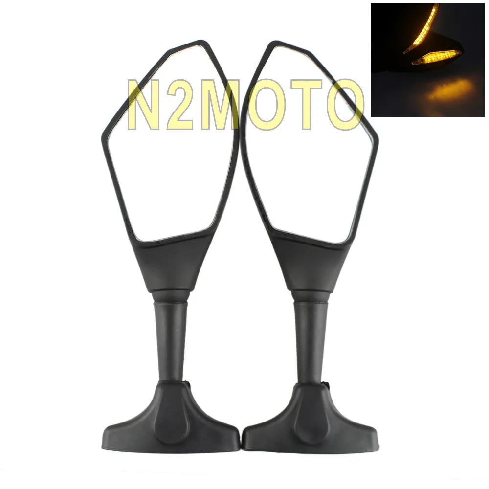 Янтарный светодиодный индикатор поворота мотоцикла зеркало заднего вида для Honda