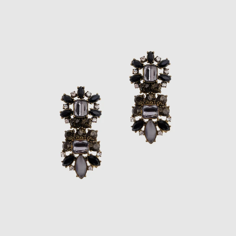 M28 Amorita Изысканная черная серьги подвески|all earrings|brand design earringsbrand name earrings |
