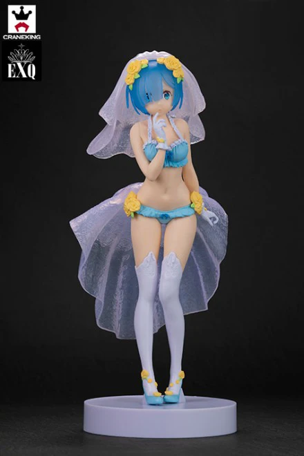 100% оригинальная Коллекционная Фигурка Banpresto EXQ-Свадебный Rem из Re:ZERO-начальная