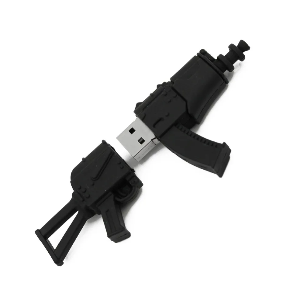 100% Полный usb флеш-накопитель черный пулемет флеш-диск 2 0 u-диск 4 ГБ 8 16 32 карта