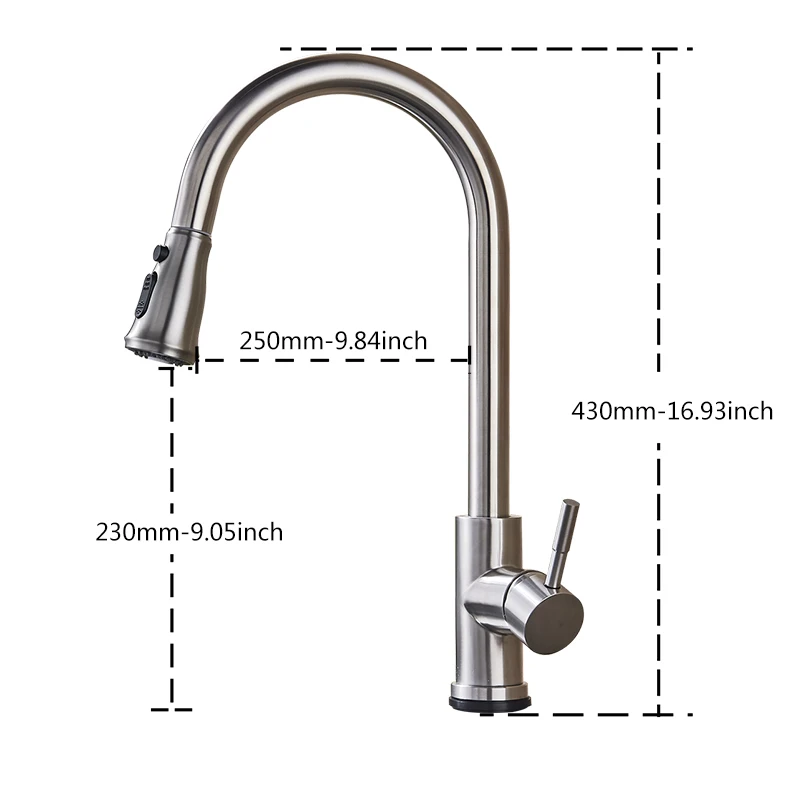 Pull Out Sensor Kitchen Faucet Stainless Steel Sensitive Touch Control Faucet Mixer For Kitchen Touch Sensor Kitchen Mixer Tap