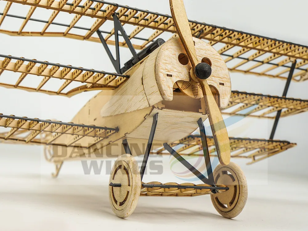 Balsa Wood Fokker DRI модель самолета по дереву набор для строительства 3D деревянная головоломка DIY игрушка для взрослых подарок бойфренду на день рождения