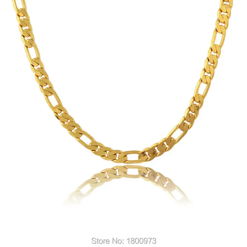 Женская цепочка золотого цвета 18 к 60 см модные ювелирные изделия для свадьбы в