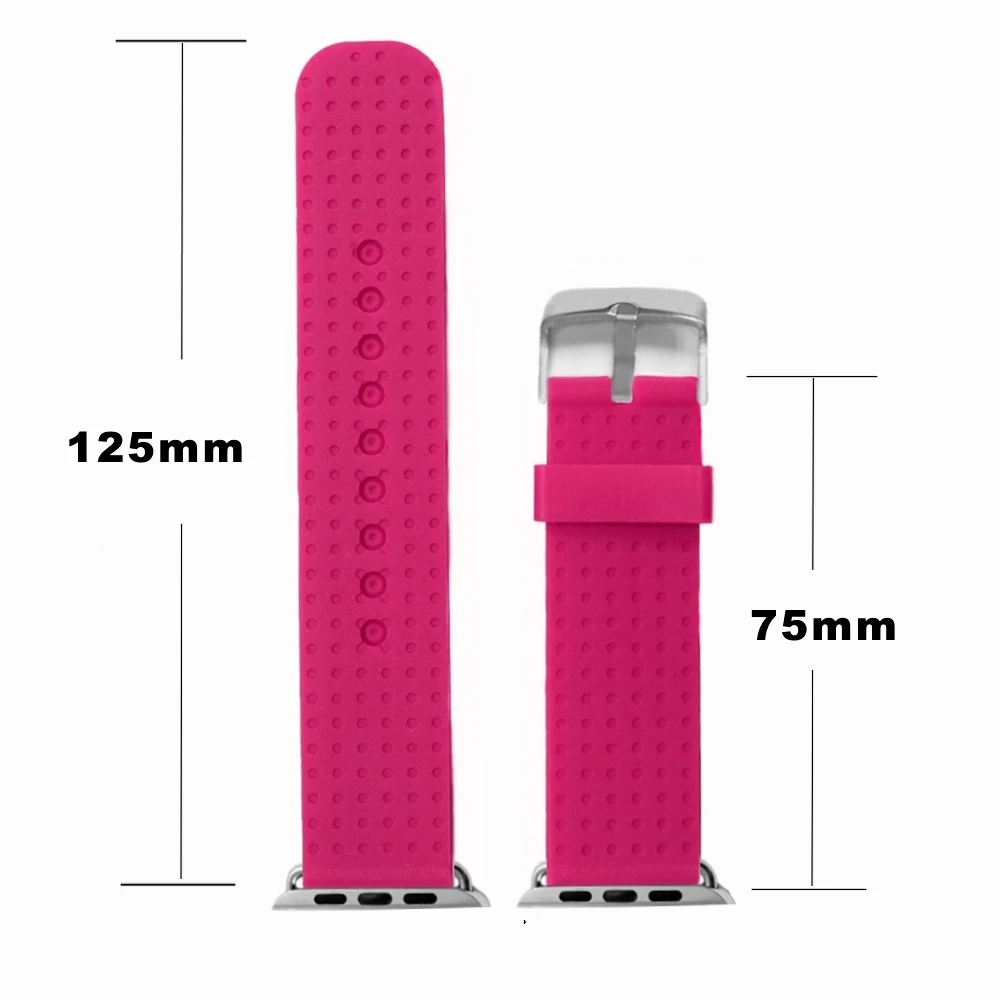 38 мм пурпурный цвет силиконовый ремешок для часов Замена Apple iWatch WB1103E38JB|replacement silicon