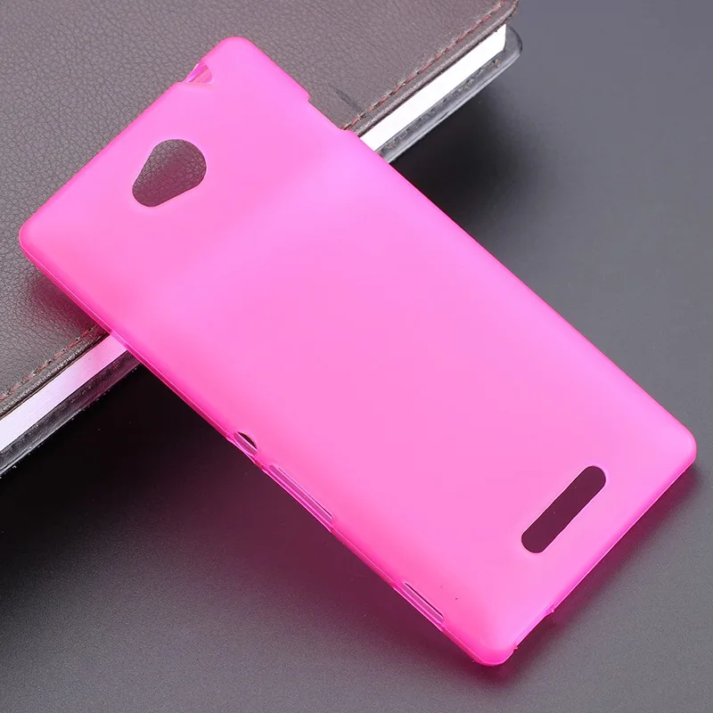 Новый 2014 Высококачественный ТПУ Матовый гелевый мягкий чехол для Sony Xperia C S39h CN3 C2305