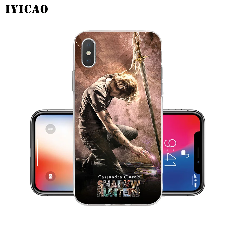 Мягкий силиконовый чехол для телефона IYICAO Shadowhunters TV Show iPhone X XR XS MAX 6 6s 7 8 Plus 5 5S SE TPU |
