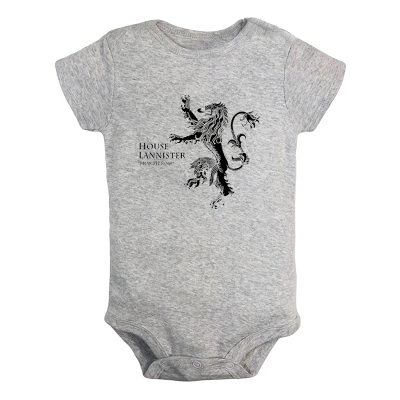 ieBodysuits2193G Одежда для новорожденных девочек и мальчиков с изображением золотого льва, дома Ланнистера Кастерли, рок и надписью «Hear Me Roar» комбинезон с короткими рукавами - Цвет: ieBodysuits2193G