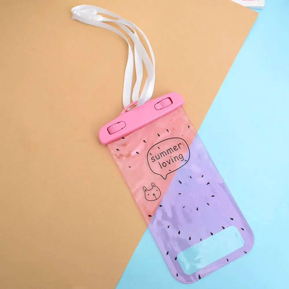 

Cute Fruit Dragon fruit Waterproof Cases Soft Silicone Case for iPhone 7 5.5 Universal Underwater Bags Travel Accessories