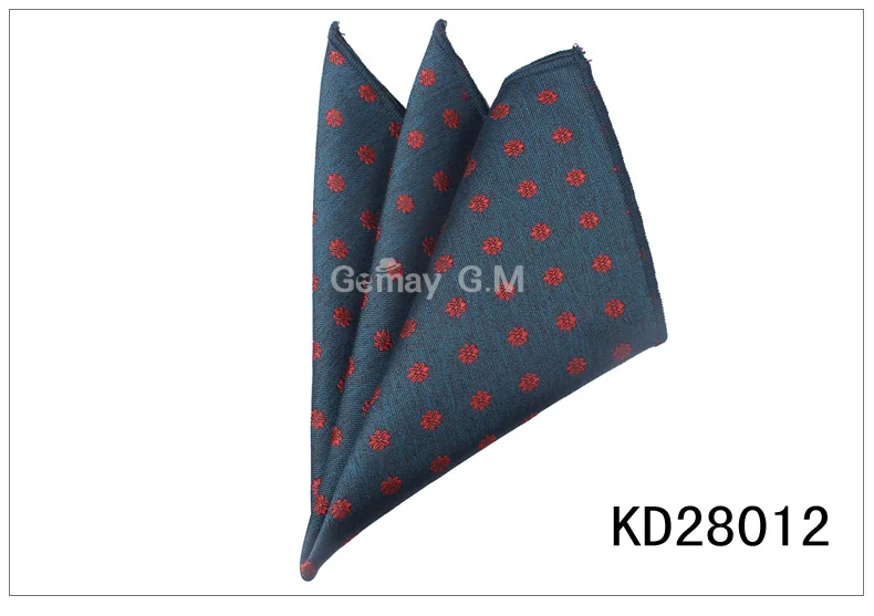 KD28012 Цветочный жаккардовые Для мужчин платок для подарка винтажные носовые платки Свадебный кармашек Полотенца платок для мужской костюм полотенце для сундуков 24x24 см - Цвет: KD28012