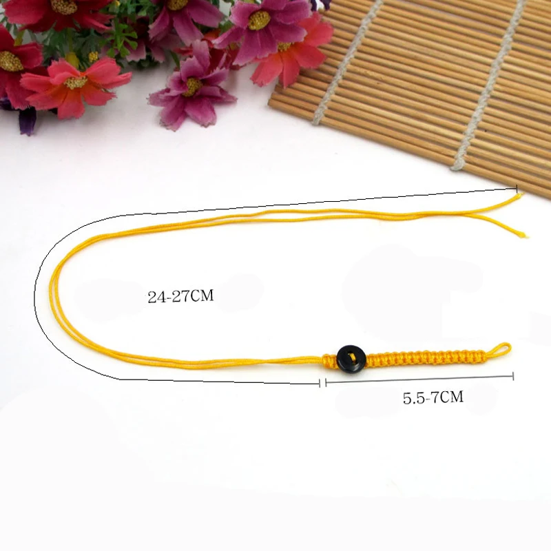 1 шт. модный красный веревочный черный браслет на пуговицах ручной работы для