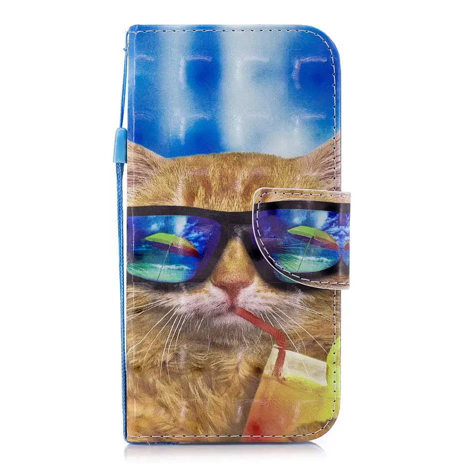 Флип-кейс из искусственной кожи для WIKO Lenny 4 2 чехол с рисунком единорога кожаный