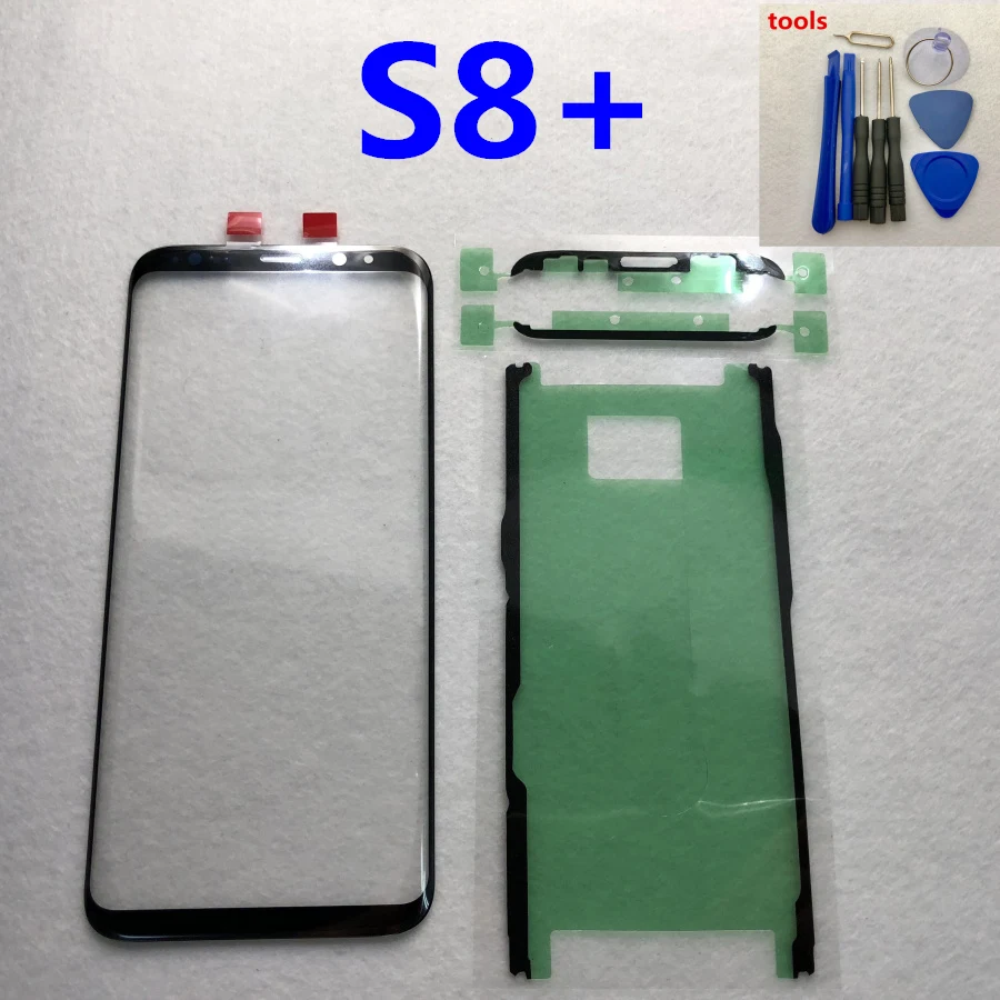 Для Samsung Galaxy S8 g950 G950F оригинальный телефон передняя внешняя стеклянная панель для