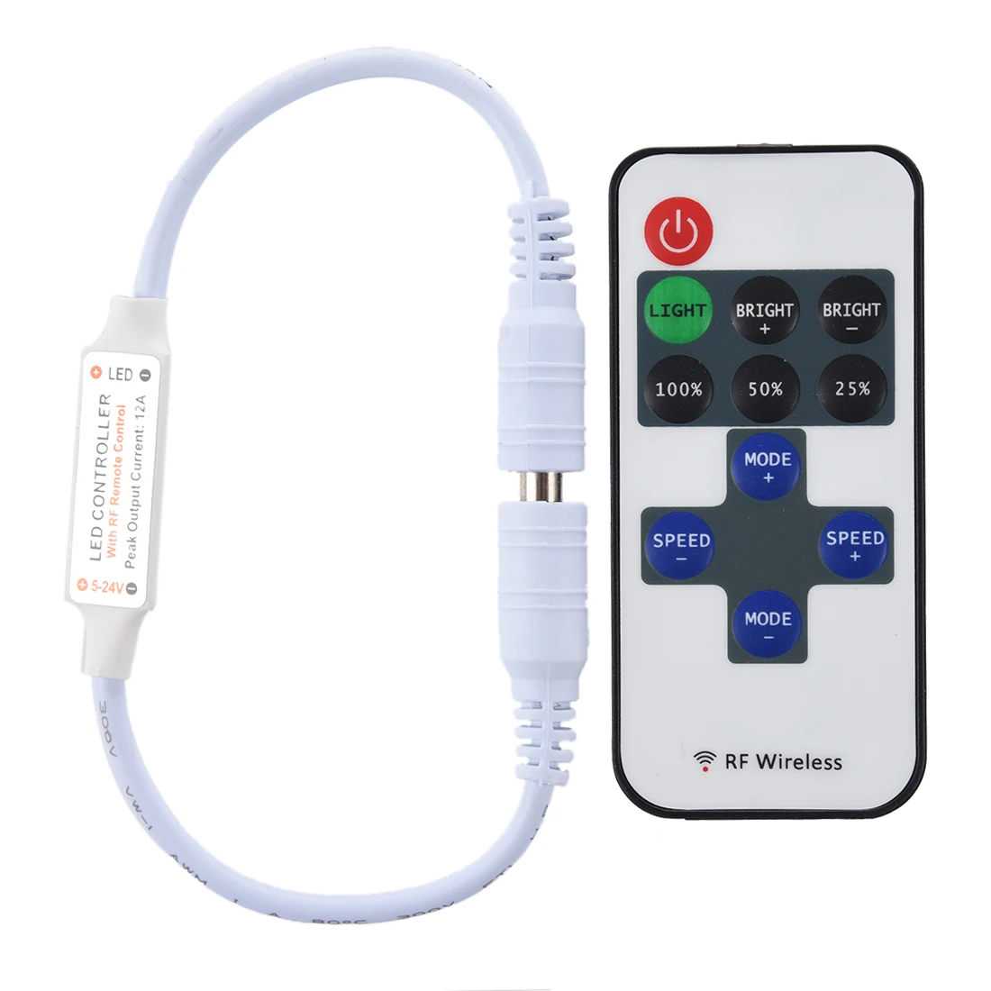 Контроллер FB & Dimmer для одноцветной светодиодный гибкий блок 12A DC 5V 24V HOT|Контролеры