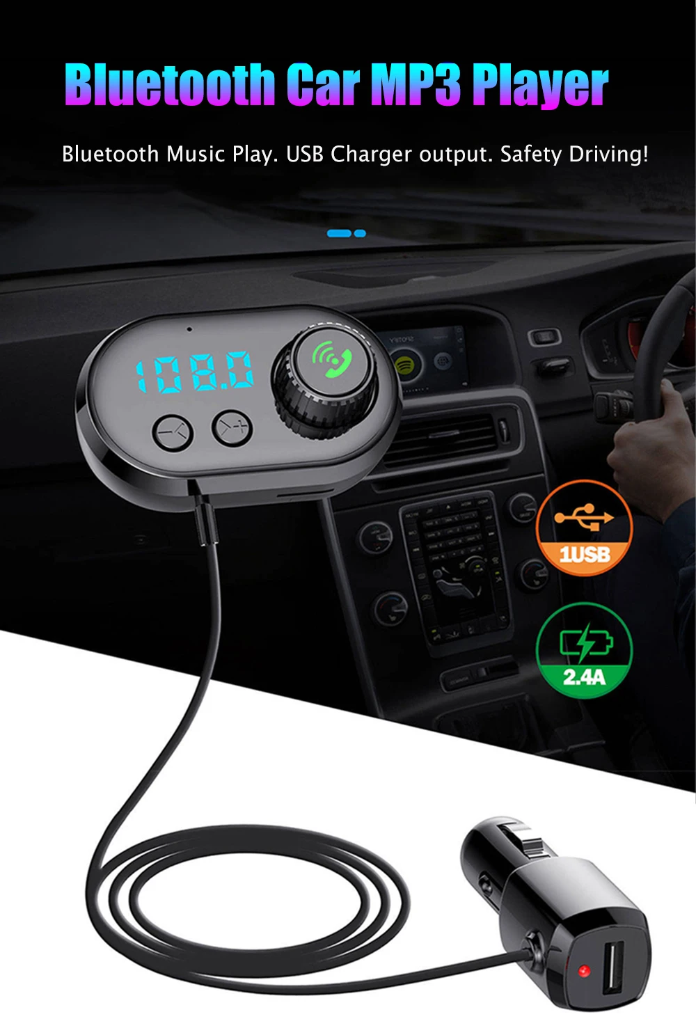 Bluetooth 5,0 fm-передатчик комплект беспроводной связи Bluetooth для автомобиля fm-модулятор Handsfree Car TF MP3-плеер с ароматерапией