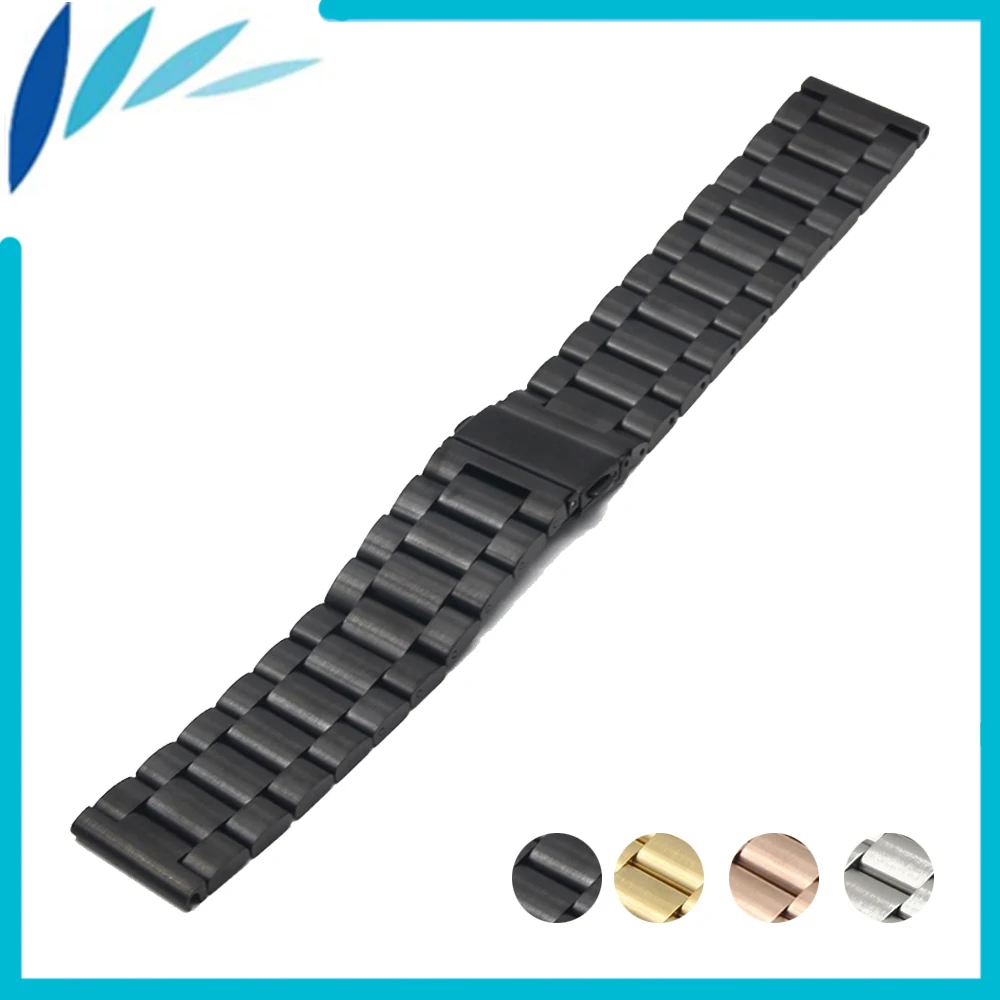 

Stainless Steel Watch Band 22mm for Samsung Gear S3 Classic / Frontier Folding Clasp Strap Quick Release Loop Belt Bracelet