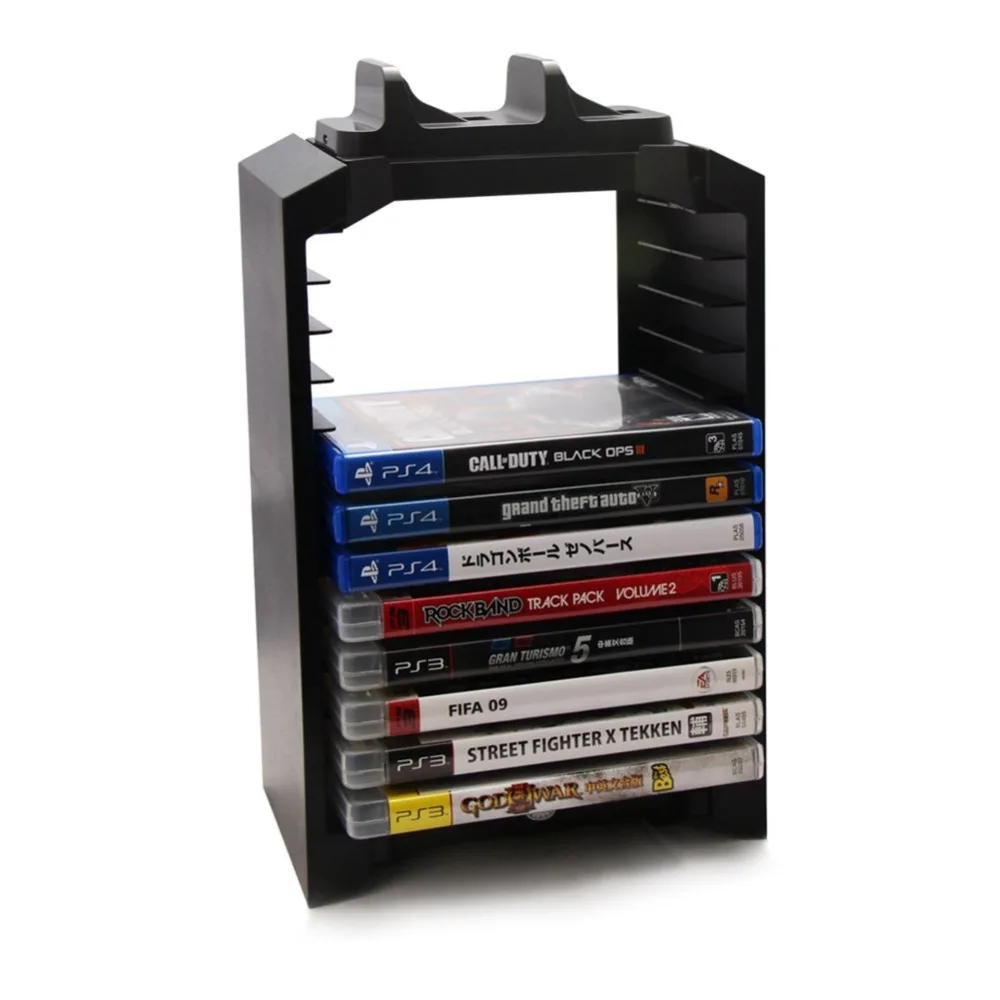 Multifunactional 5V Game Tower Disk Storage Stand Kit контроллер для зарядки с кабелем Micro USB для Playstation 4 PS4/Slim(черный