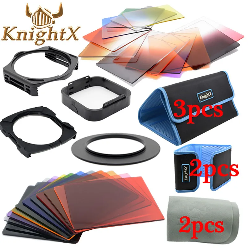 

KnightX 24 Filter Graduated ND Set color cokin p series for Nikon Canon EOS 1200D 750D 700D 600D 100D lens 52 58 67 77 82 mm