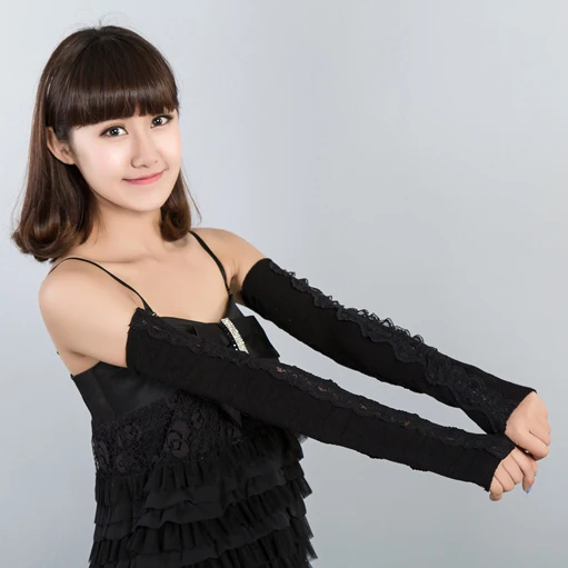 2018 Новое поступление модные женские наручные руки теплые длинные трикотажные