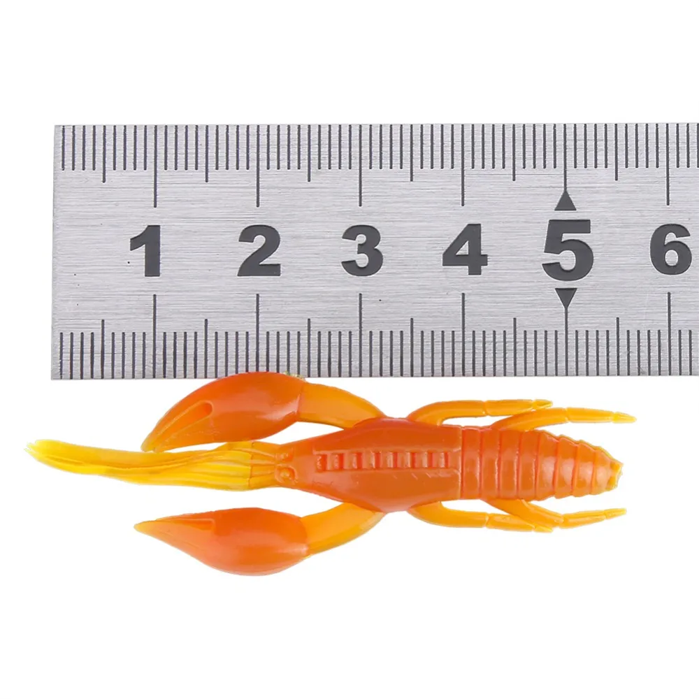Силиконовая рыболовная приманка в виде креветки 25 шт./лот Мягкая искусственный